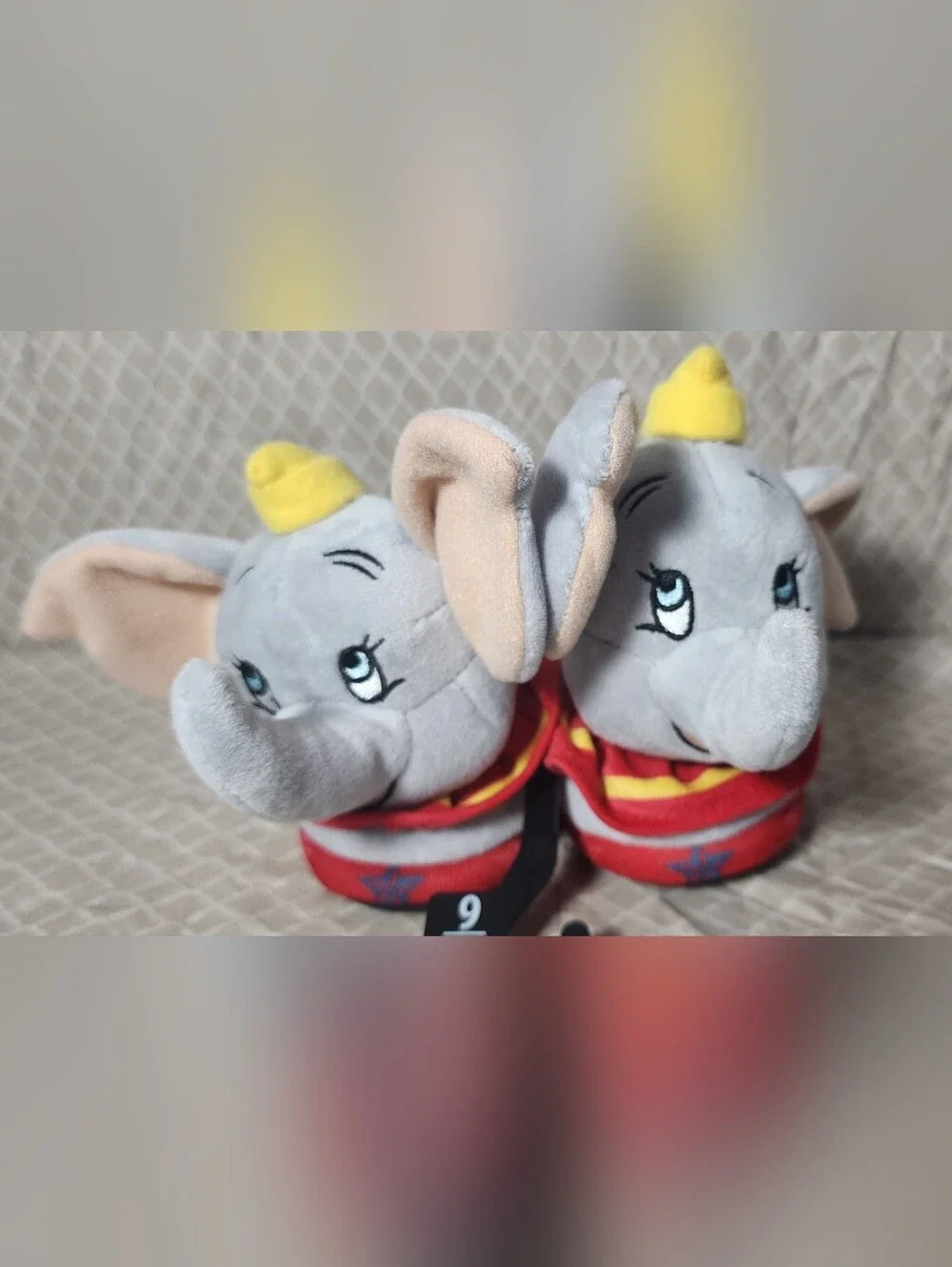 NWT Disney Dumbo SHOE Elephant Plush Slippers Toddler Size 5/6
